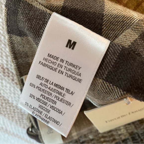 Favorite Daughter Plaid Crop Bralette and Shirt Set in Brown and Beige - Picture 7 of 9